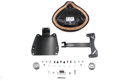 Black Leather Solo Seat and Mount Kit