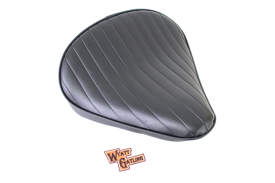 Black Tuck and Roll Solo Seat Large