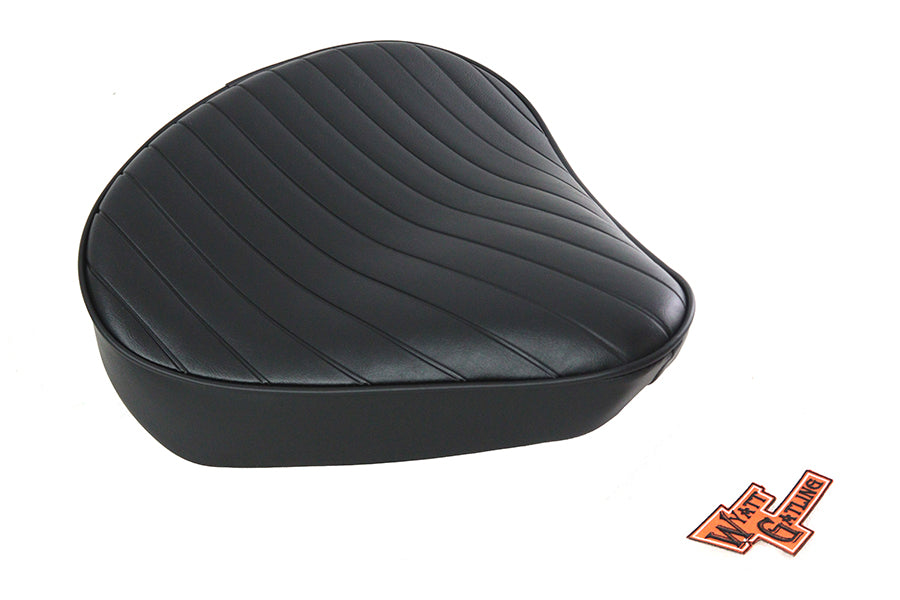 Black Tuck and Roll Solo Seat Large