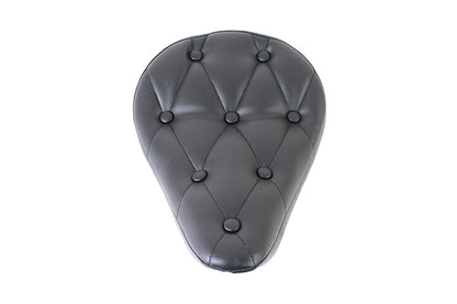 Black Vinyl Solo Seat with Buttons