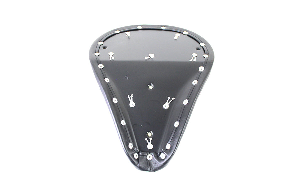 Black Vinyl Solo Seat with Buttons