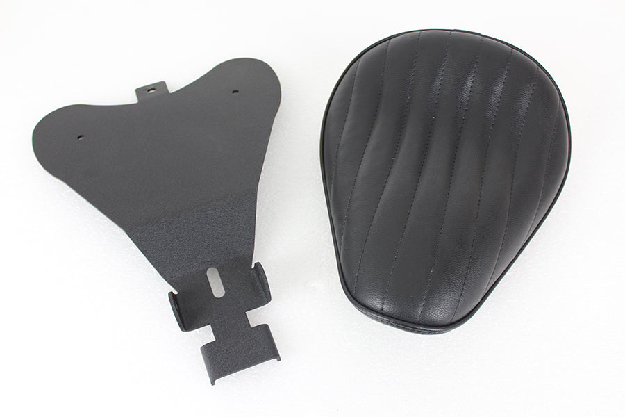Bates Solid Mount Solo Seat Black Leather