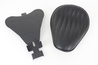 Bates Solid Mount Solo Seat Black Leather