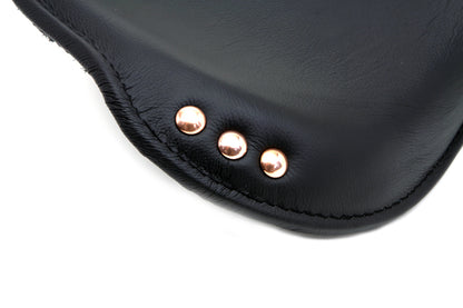 Black Leather Replica Army Solo Seat