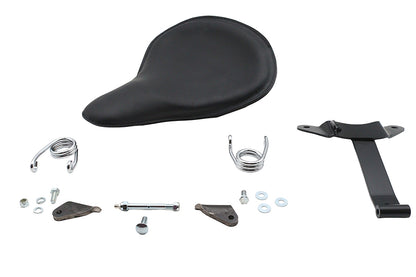 Black Leather Velo Racer Solo Seat Kit