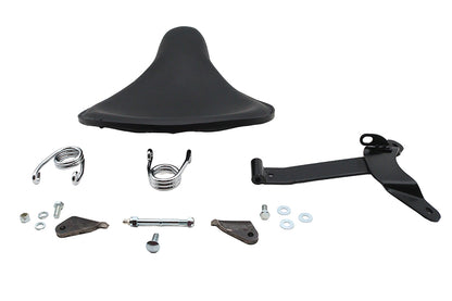 Black Leather Velo Racer Solo Seat Kit