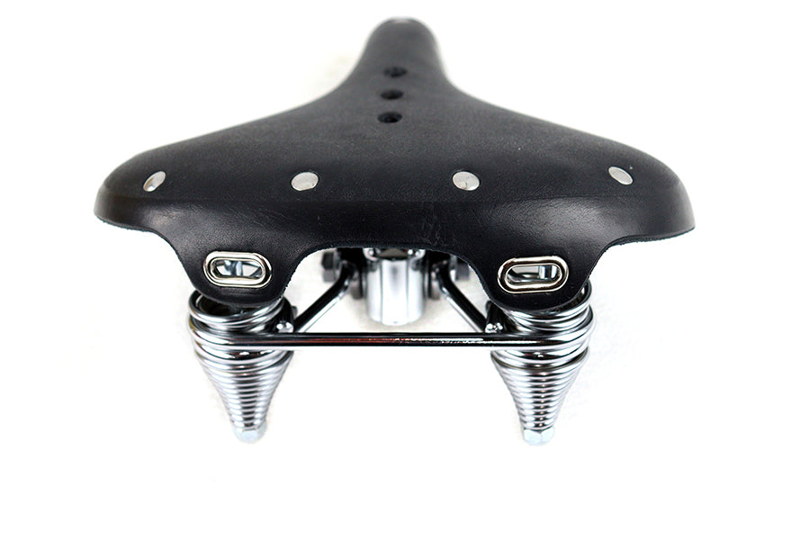 Double Steel Saddle Solo Seat Black