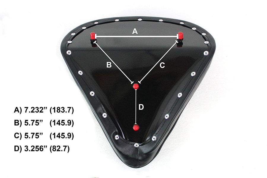 Black Vinyl Solo Seat