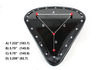 Black Vinyl Solo Seat