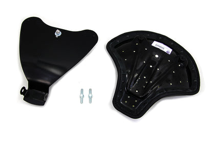 Black Leather Solo Seat with Mount Kit