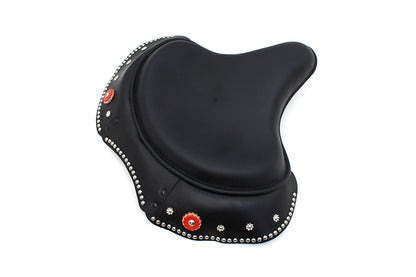 Black Leather Early Style Solo Seat