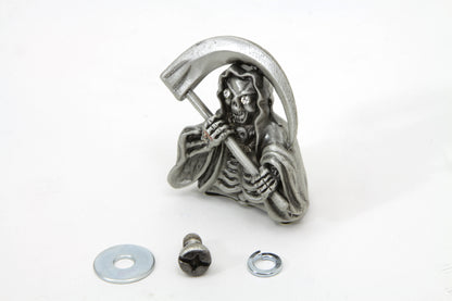 Grim Reaper Front Fender Top Ornament Silver