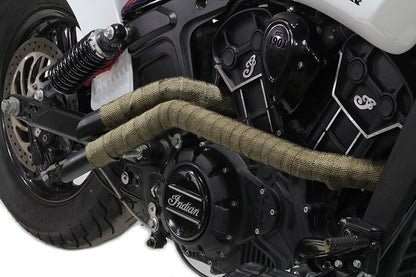 Copper Fiberglass Exhaust Wrap