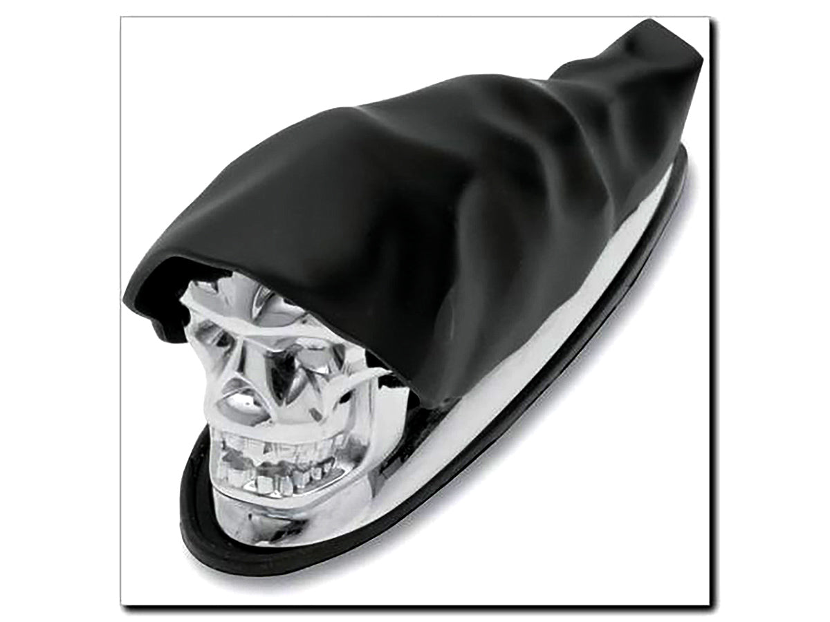 Chrome Skull Fender Ornament