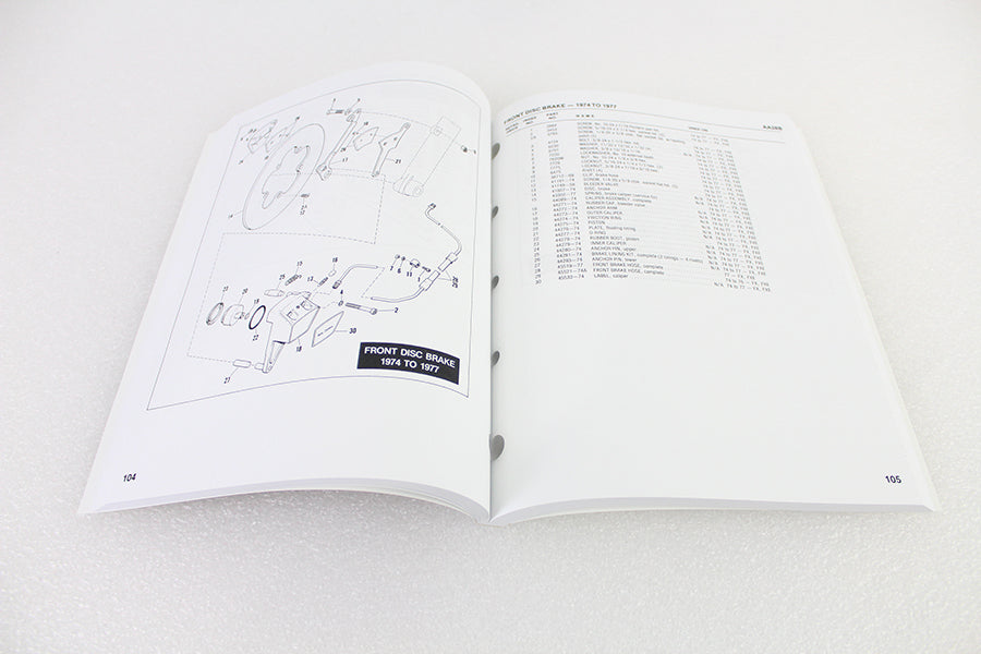OE 1971-1984 FX Parts Manual