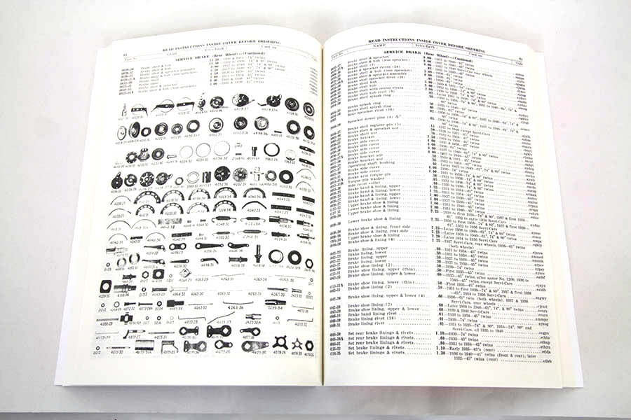 1930-1940 Big Twin Spare Parts Book