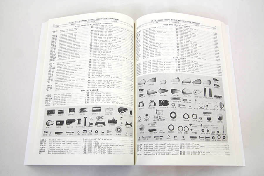 1930-1940 Big Twin Spare Parts Book
