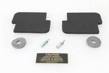 Battery Caution Tag & Terminal Kit Brass
