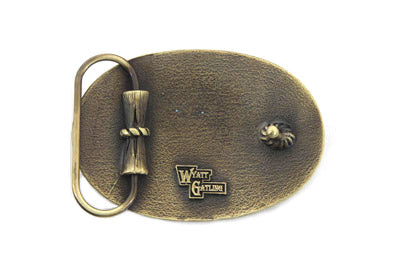 Motorcyclepedia Board Track Belt Buckle