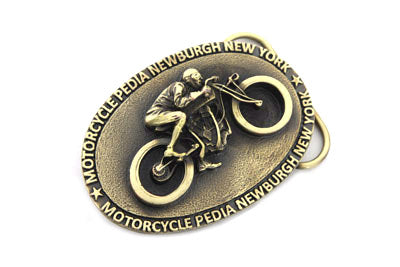 Motorcyclepedia Board Track Belt Buckle