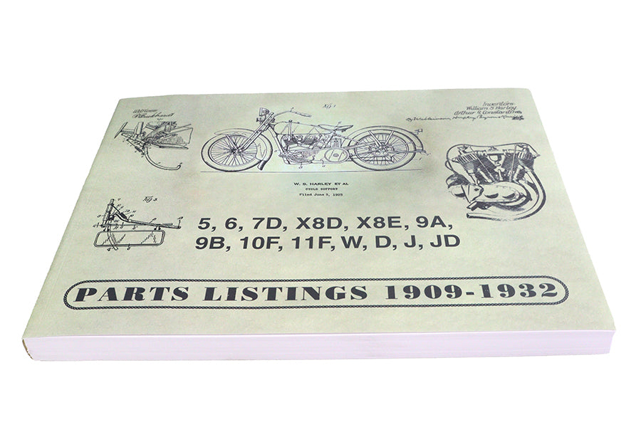 Parts Book for 1909-1932 V-Twins