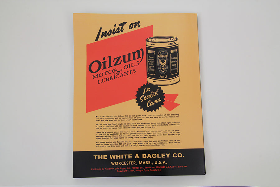 1930-1936 VL and 1936-1941 Overhead Valve Parts Book
