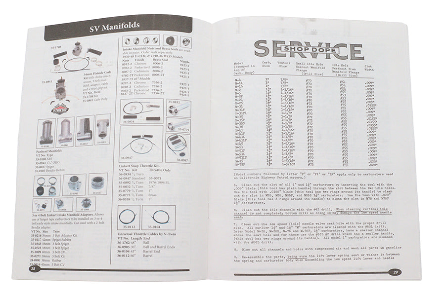 1930-1965 Linkert Carburetor Parts Book