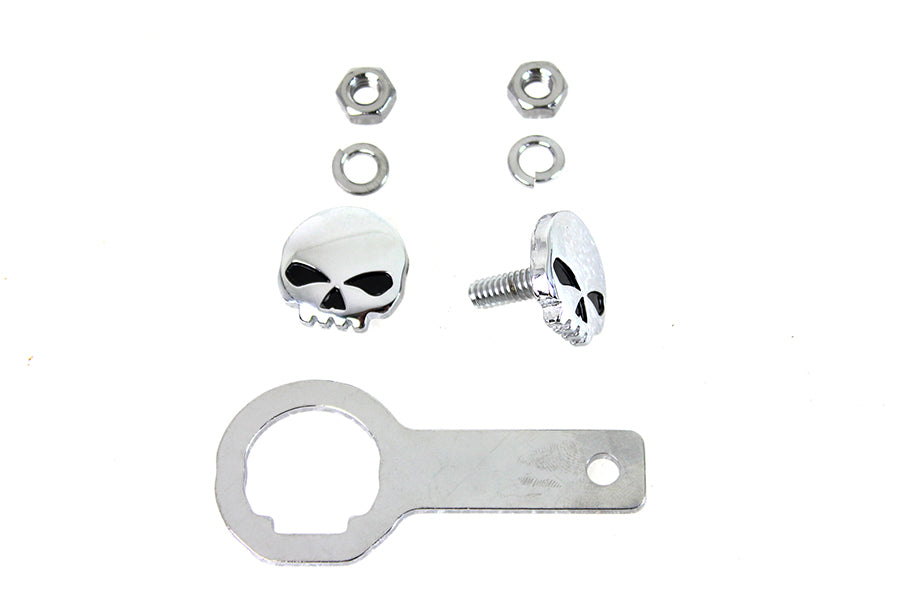 Skull License Plate Bolt Kit