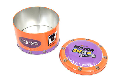 V-Twin Motor Shop Ready Round Can Set