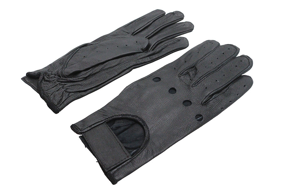 Black Summer Riding Gloves Medium