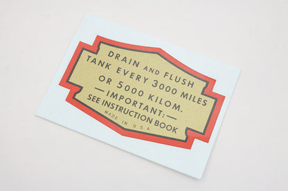 Oil Tank Decal