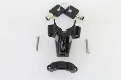 Black Helmet Lock with Pipe Key