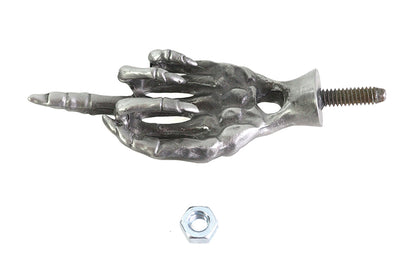 Middle Finger License Plate Topper with Stud Mount