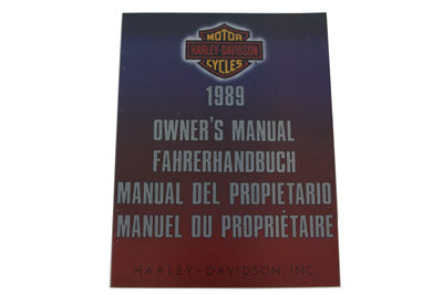 OE Factory Service Manual for 1989 Big Twin International