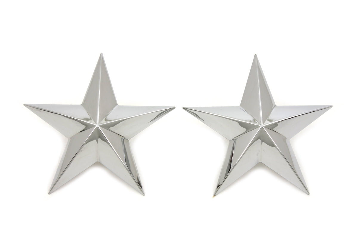 Chrome Decorative Star Stud Set