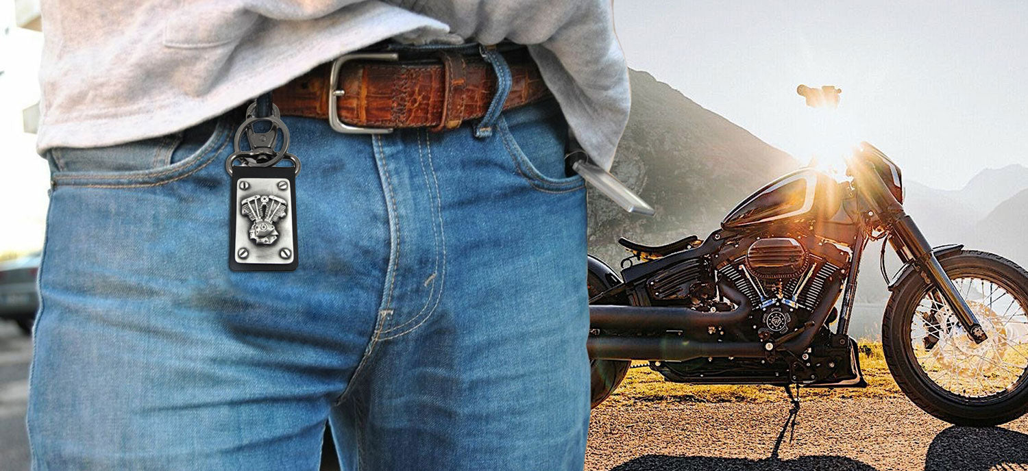 Shovelhead Motor Keychain