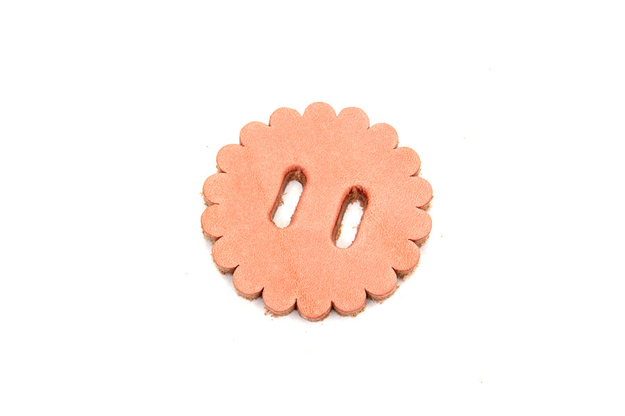 Natural Leather Concho Rosette 1-3/4",Y