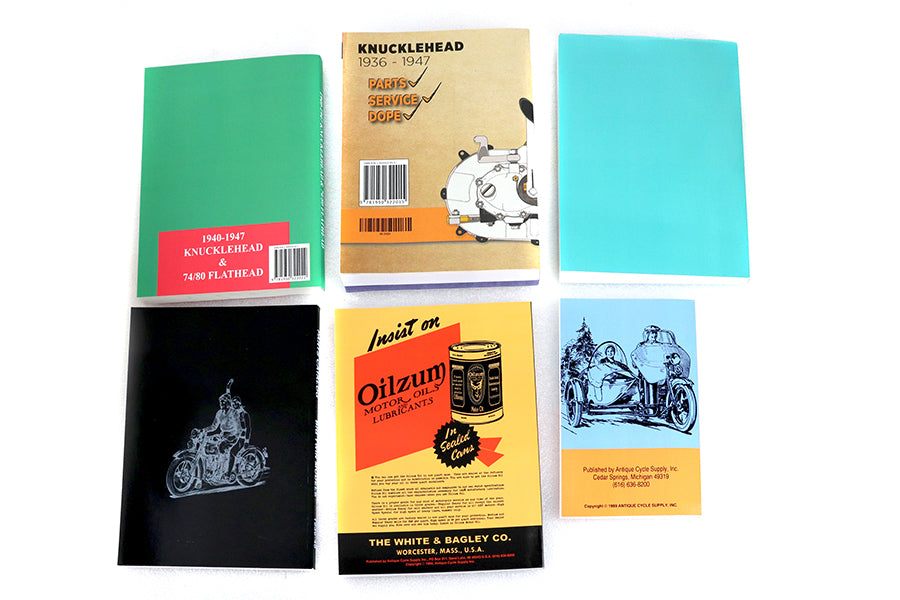 Knucklehead 7 Piece Manual Set