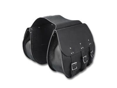 3 Buckle Thro-Over Saddlebags Black