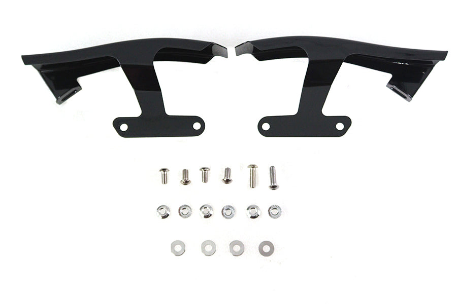 Black Saddlebag Filler Strip Set
