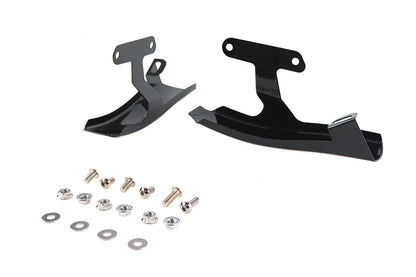 Black Saddlebag Filler Strip Set