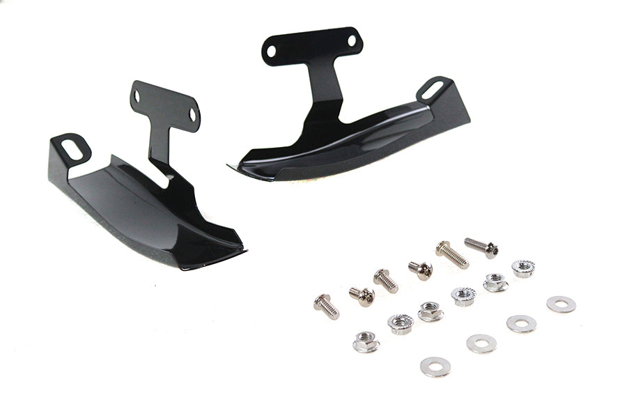 Black Saddlebag Filler Strip Set