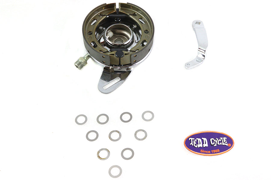 45 Chrome Rear Brake Backing Plate Assembly