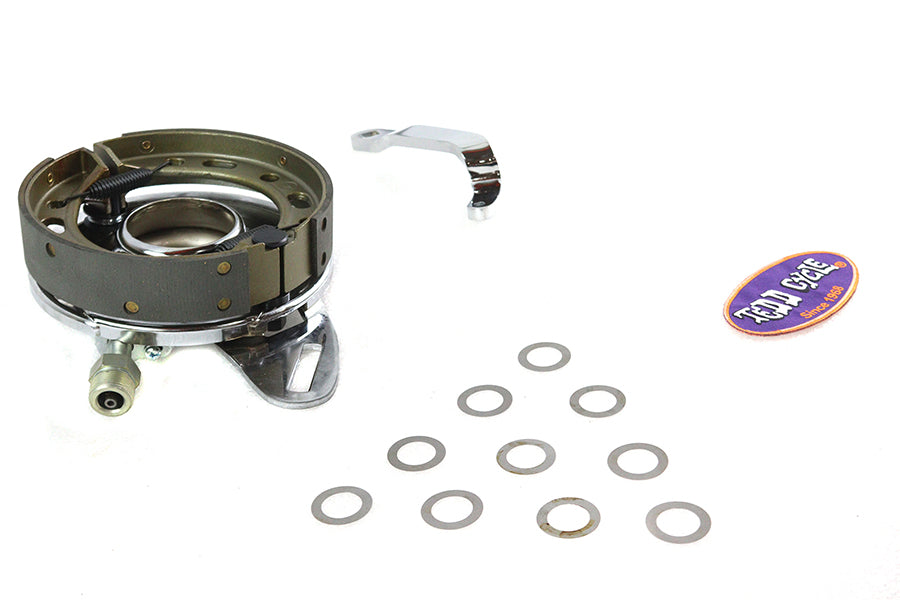 45 Chrome Rear Brake Backing Plate Assembly