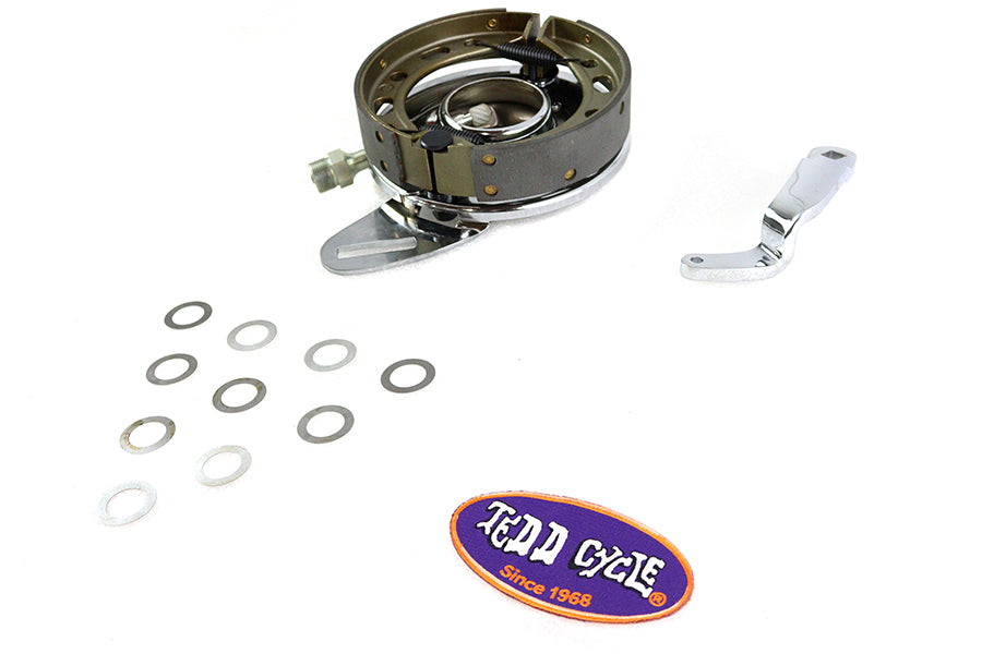45 Chrome Rear Brake Backing Plate Assembly