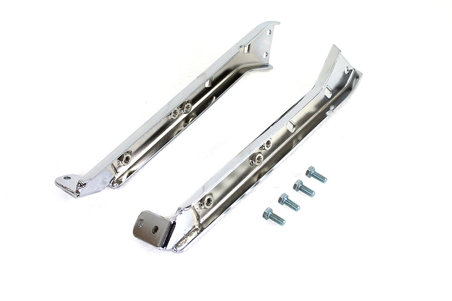 Chrome Saddlebag Guard Kit Reinforced Brackets