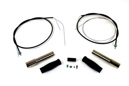 Throttle and Spark Cable Spiral Kit Nickel Plated