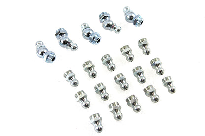 Alemite Grease Fitting Set White Zinc