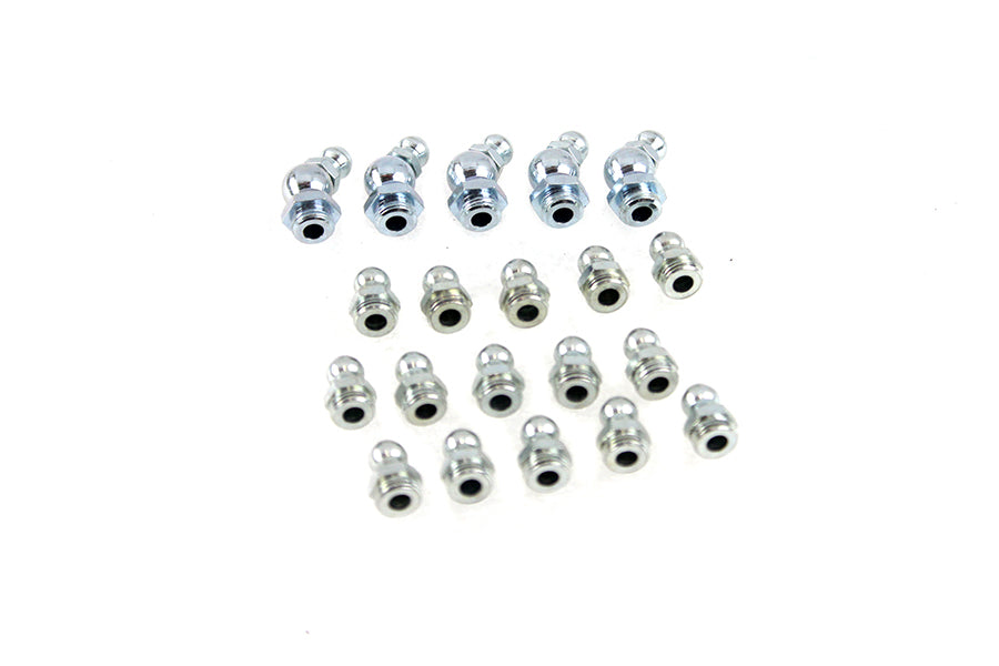 Alemite Grease Fitting Set White Zinc
