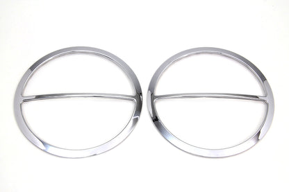 Chrome Cross Bar Front Speaker Grill Set